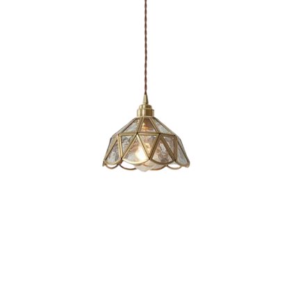 Elegante Glazen Hanglamp met Stoffen Snoer voor Eettafel en Woonkamer – Modern en Klassiek Interieur