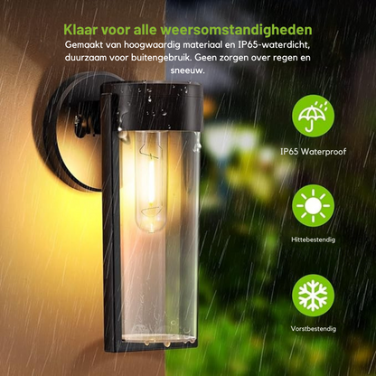 Zonne-energie Wandlamp Buiten IP65 Waterdicht – Tuinverlichting