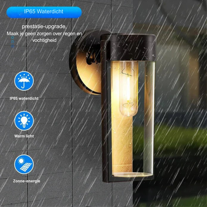Zonne-energie Wandlamp Buiten IP65 Waterdicht – Tuinverlichting