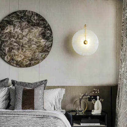 Nordic Marmeren Wandlamp met LED Verlichting voor Woonkamer en Slaapkamer – Creatief Rond Design 3