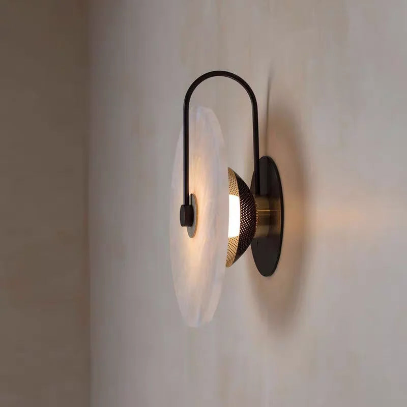 Nordic Marmeren Wandlamp met LED Verlichting voor Woonkamer en Slaapkamer – Creatief Rond Design 4