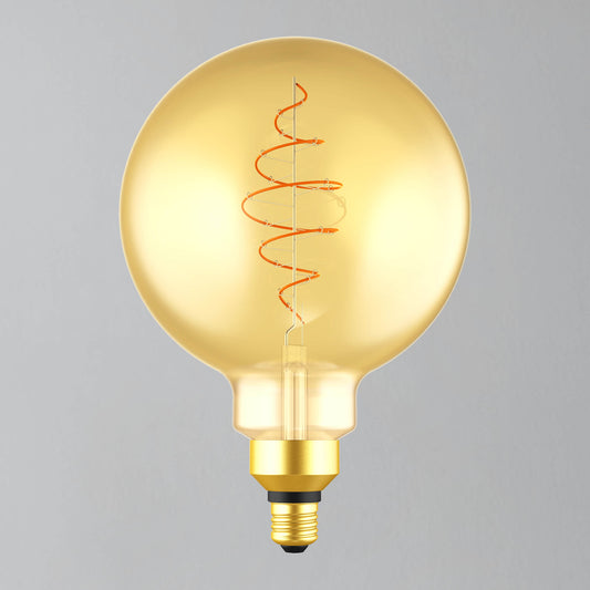 Nori G200 Dimbare LED Lamp met Gouden Glazen Bol – Warm Wit Licht, 600 Lumen, 15.000 Uur Levensduur, E27 Fitting 0