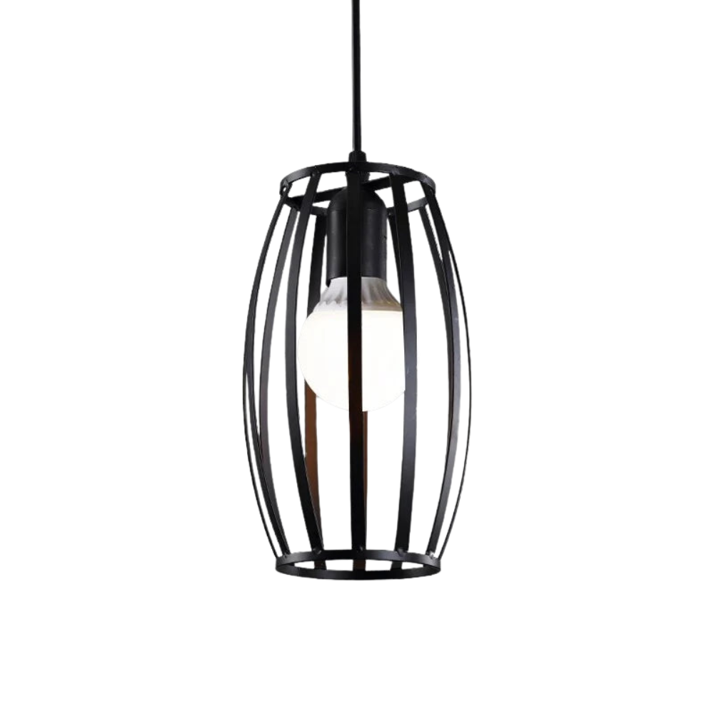 Industriële Zwarte Hanglamp – Minimalistisch Ontwerp voor Woonkamer en Eetkamer