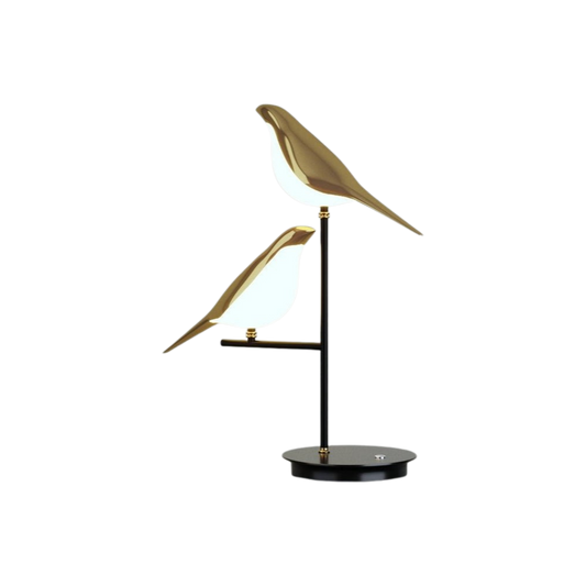 LED Tafellamp met Postmodern Gouden Vogelontwerp – Energiezuinige Verlichting