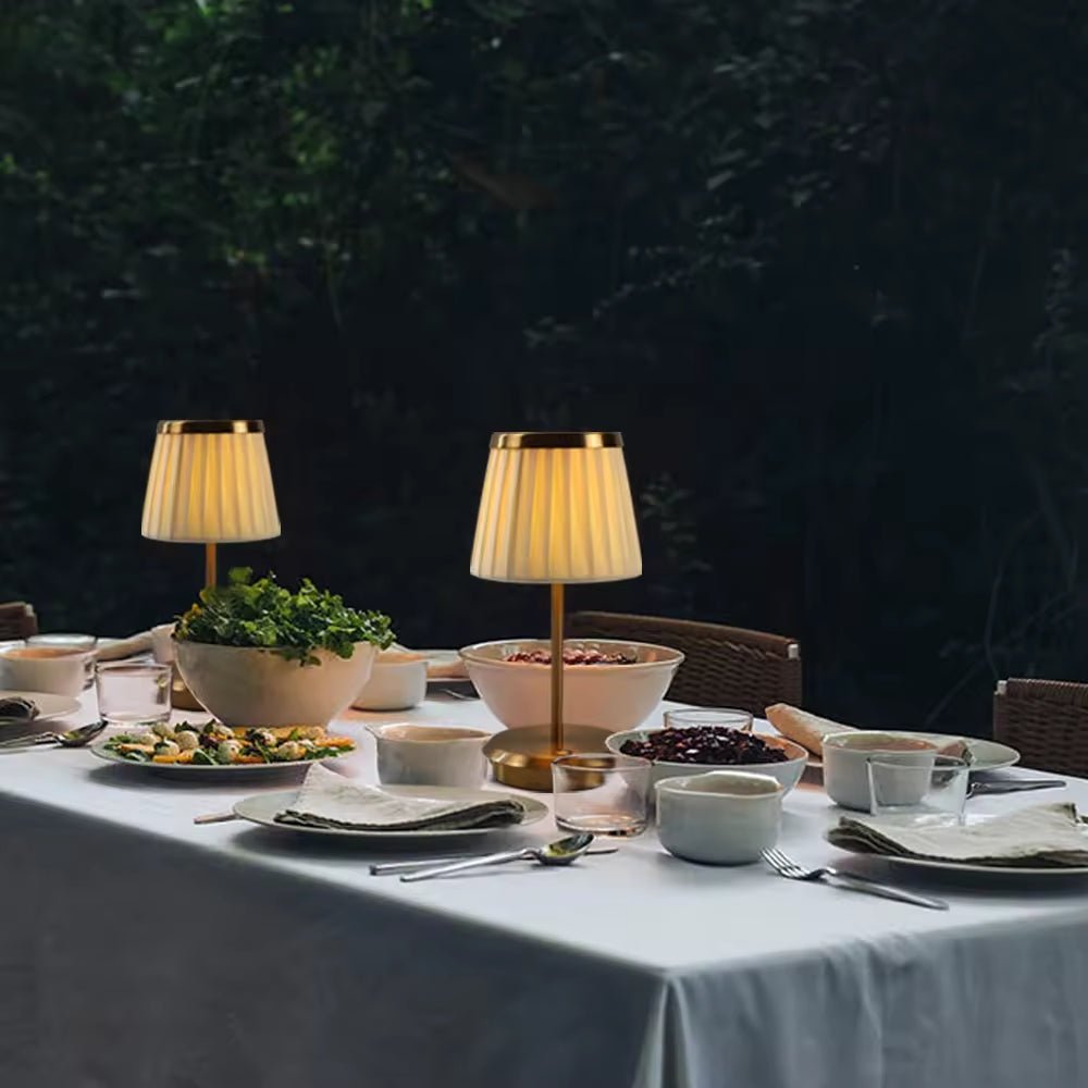 Oplaadbare Tafellamp met Dimbare LED en Aanraakbediening – Zwart en Goud Nachtkast Lampje voor Elegante Verlichting 4