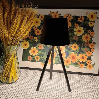 Oplaadbare Tafellamp op Statief met LED en Dimbare Touchfunctie – Modern Minimalistisch Ontwerp 0