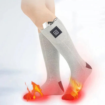 Oplaadbare Verwarmde Sokken met Instelbare Temperatuur voor Buitenactiviteiten - Elektrische Verwarming voor Comfortabele Voeten 1