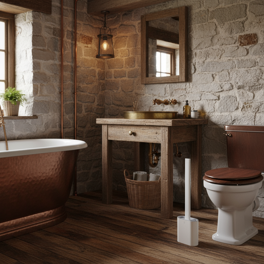 Siliconen Toiletborstel met Afneembare Bodem en Antislip Handgreep