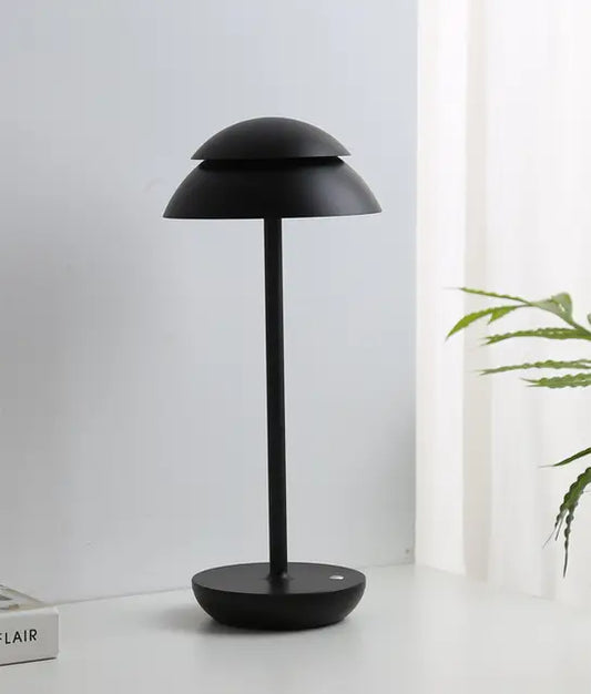 Oplaadbare Tafellamp Zwart met Instelbare Helderheid – Draadloze Verlichting voor Thuis en Kantoor