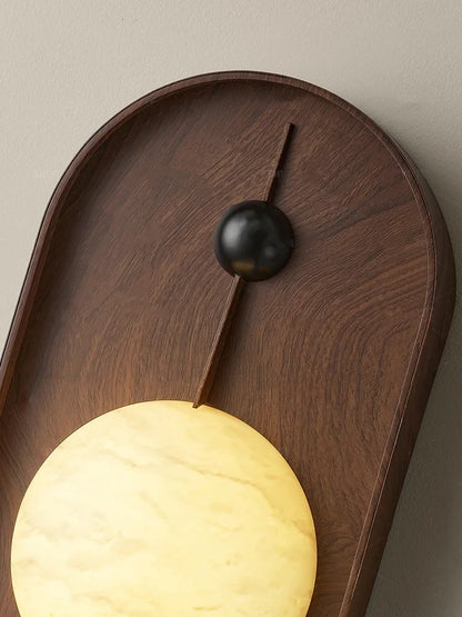 Retro Marmeren Wandlamp voor Slaapkamer en Gang – Antieke Houten Verlichting 4