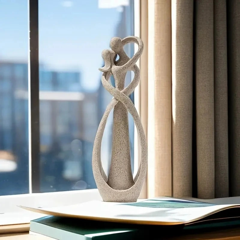 Romantische Hars Sculptuur voor Thuisdecoratie - Elegante Amoré Beeld van 21,5 x 7 x 4,5 cm 3