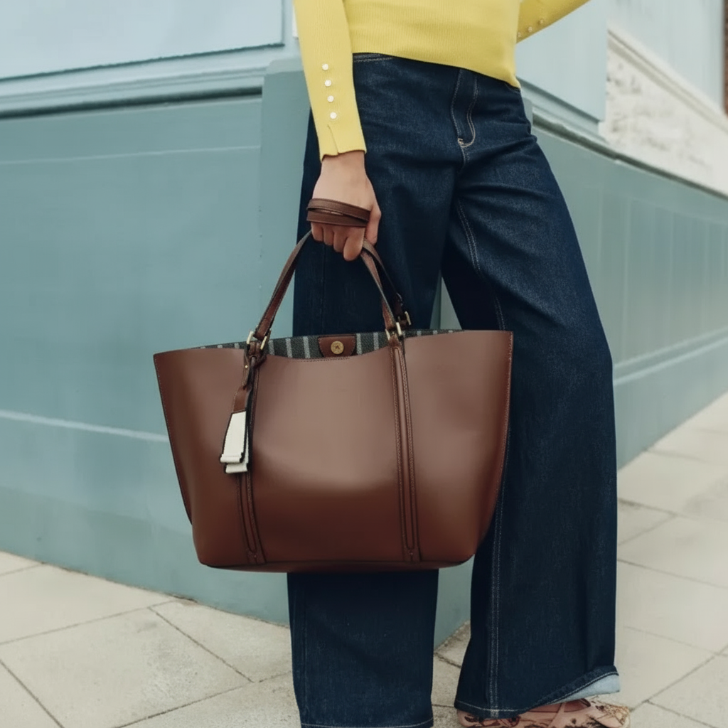 Ruime Handtas Dames van Hoogwaardig Leer met Stevige Schouderhengsels – Tijdloos Design voor Werk en Vrije Tijd 2