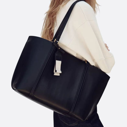 Ruime Handtas Dames van Hoogwaardig Leer met Stevige Schouderhengsels – Tijdloos Design voor Werk en Vrije Tijd 3