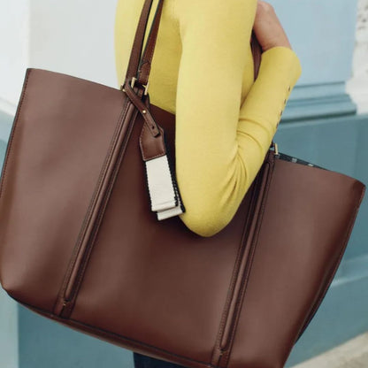 Ruime Handtas Dames van Hoogwaardig Leer met Stevige Schouderhengsels – Tijdloos Design voor Werk en Vrije Tijd 4