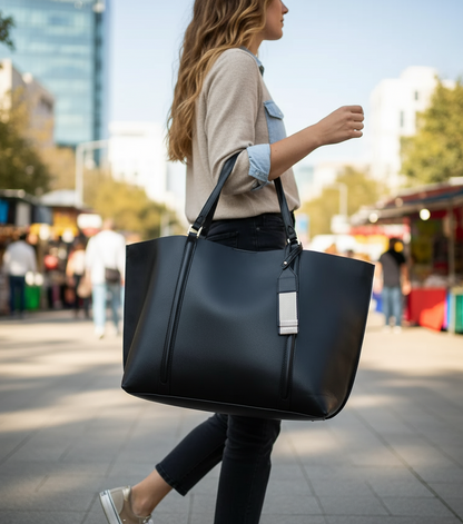Ruime Handtas Dames van Hoogwaardig Leer met Stevige Schouderhengsels – Tijdloos Design voor Werk en Vrije Tijd 5