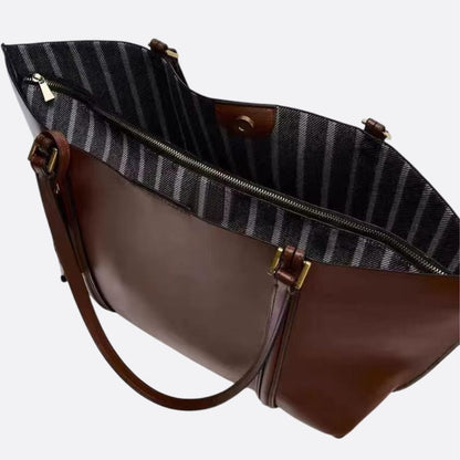 Ruime Handtas Dames van Hoogwaardig Leer met Stevige Schouderhengsels – Tijdloos Design voor Werk en Vrije Tijd 7