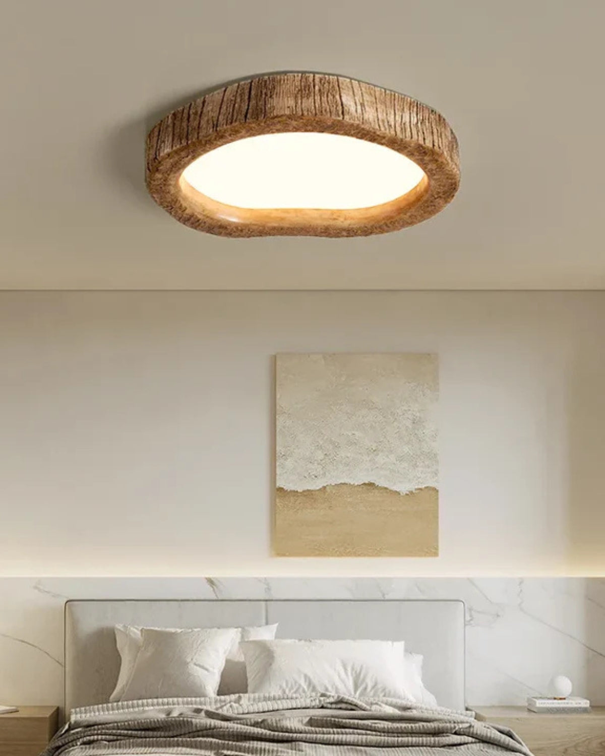 Rustieke Plafondlamp van Natuurlijk Hout met Moderne Verlichting – Le Halo Bois 5