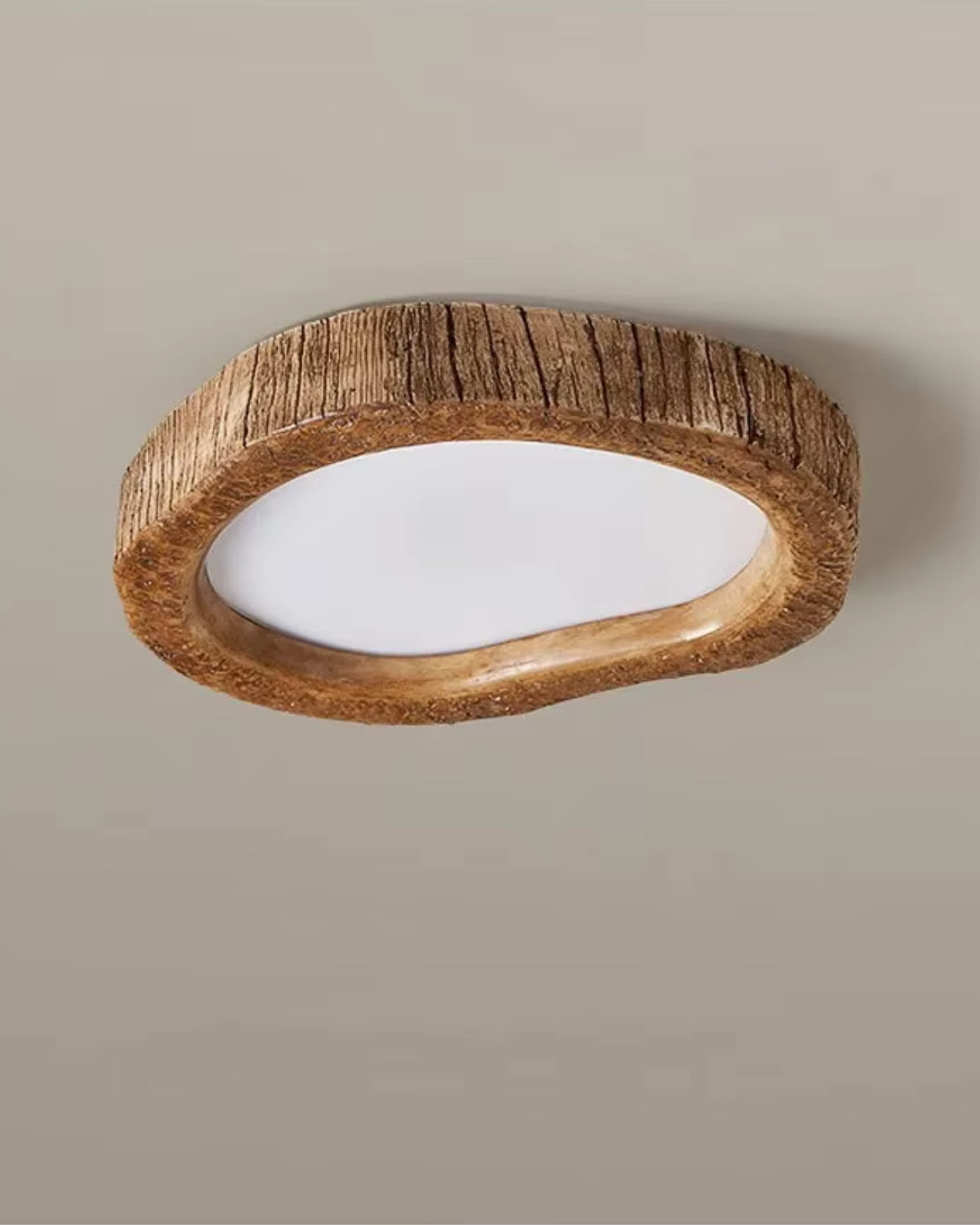 Rustieke Plafondlamp van Natuurlijk Hout met Moderne Verlichting – Le Halo Bois 6