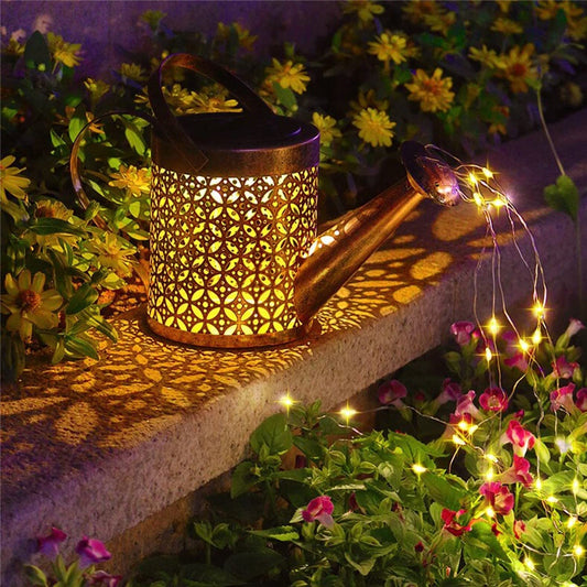 Solar Tuinverlichting Gietlantaarn met IP65 Weerbestendigheid – Decoratieve Tuinlampen op Zonne-energie met LED Verlichting