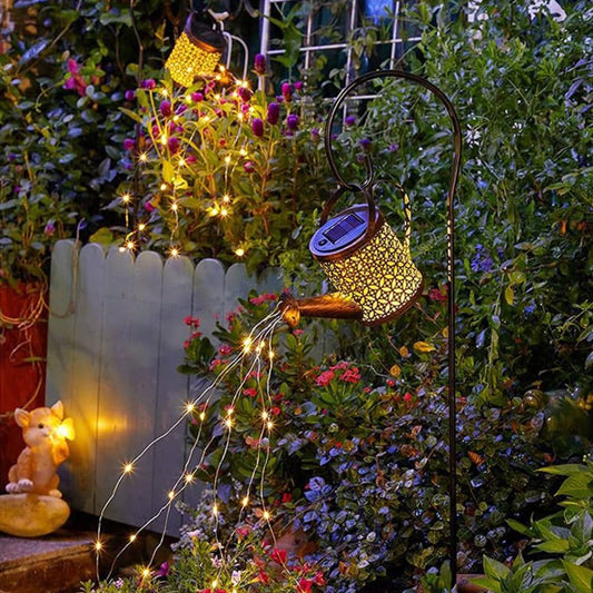 Solar Tuinverlichting Gietlantaarn met IP65 Weerbestendigheid – Decoratieve Tuinlampen op Zonne-energie met LED Verlichting