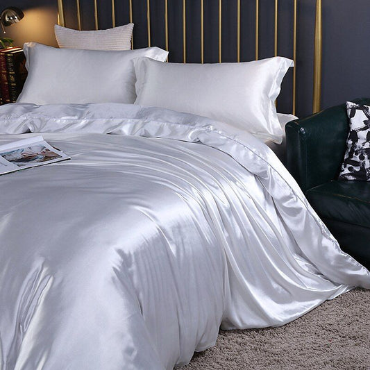 Satijnen Beddengoed Set voor Ultiem Slaapcomfort – Zacht, Ademend en Luxe Design, Beschikbaar in Eenpersoons en Tweepersoons Maten 0