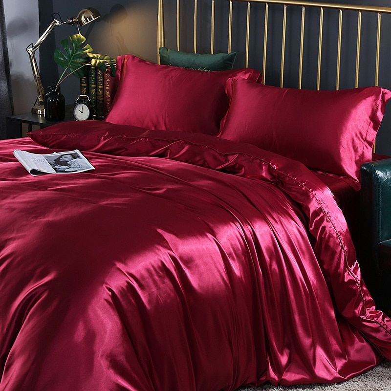 Satijnen Beddengoed Set voor Ultiem Slaapcomfort – Zacht, Ademend en Luxe Design, Beschikbaar in Eenpersoons en Tweepersoons Maten 12