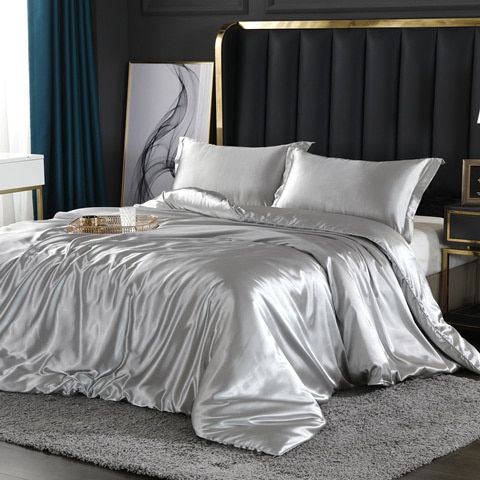 Satijnen Beddengoed Set voor Ultiem Slaapcomfort – Zacht, Ademend en Luxe Design, Beschikbaar in Eenpersoons en Tweepersoons Maten 3