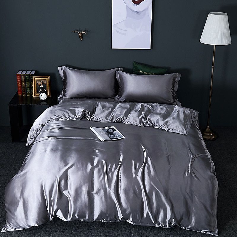 Satijnen Beddengoed Set voor Ultiem Slaapcomfort – Zacht, Ademend en Luxe Design, Beschikbaar in Eenpersoons en Tweepersoons Maten 4