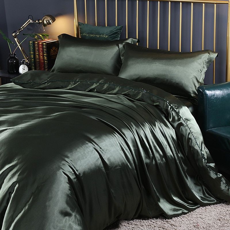 Satijnen Beddengoed Set voor Ultiem Slaapcomfort – Zacht, Ademend en Luxe Design, Beschikbaar in Eenpersoons en Tweepersoons Maten 5