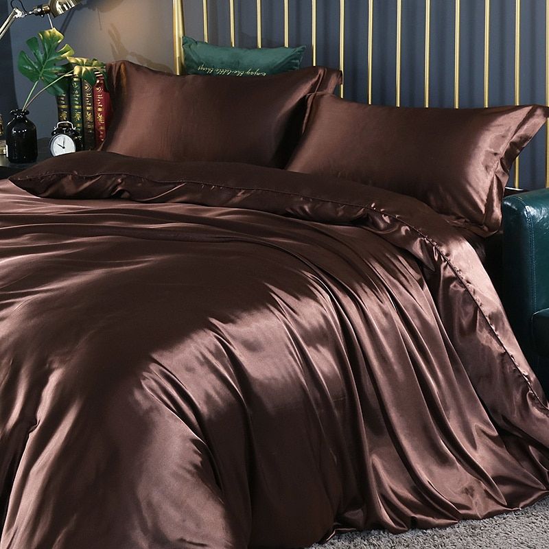 Satijnen Beddengoed Set voor Ultiem Slaapcomfort – Zacht, Ademend en Luxe Design, Beschikbaar in Eenpersoons en Tweepersoons Maten 6