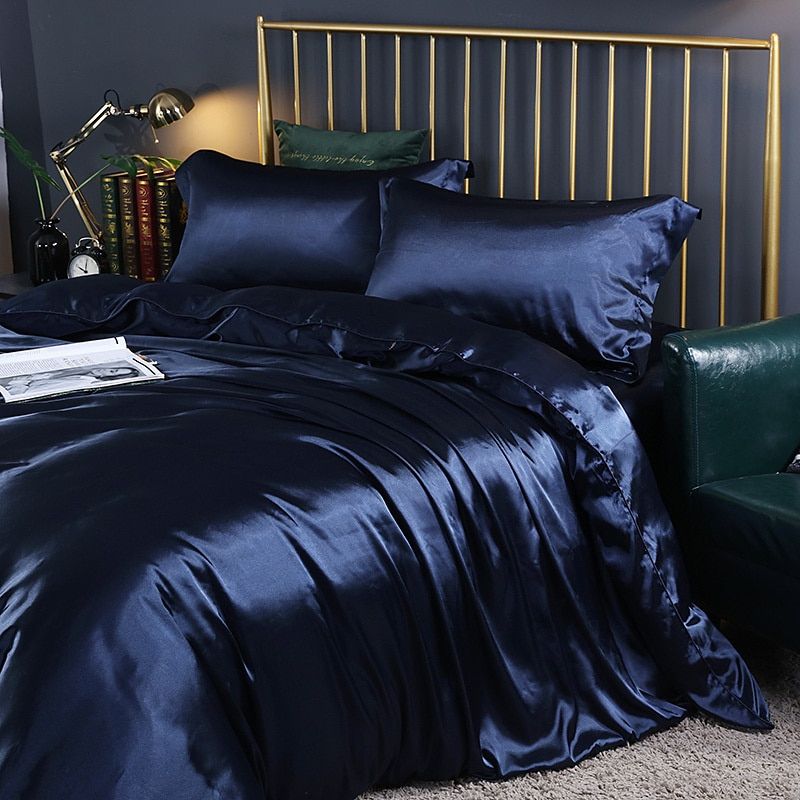 Satijnen Beddengoed Set voor Ultiem Slaapcomfort – Zacht, Ademend en Luxe Design, Beschikbaar in Eenpersoons en Tweepersoons Maten 8