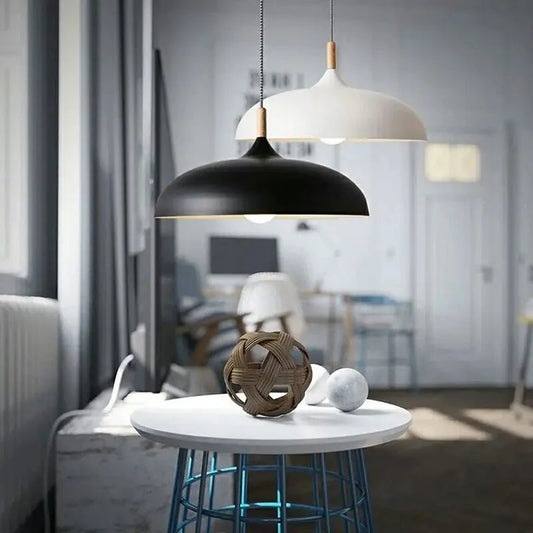 Scandinavische Hanglamp 35cm voor Boven Eettafel of Kookeiland – Verkrijgbaar in 7 Kleuren, Modern Woonkamer Lamp 0