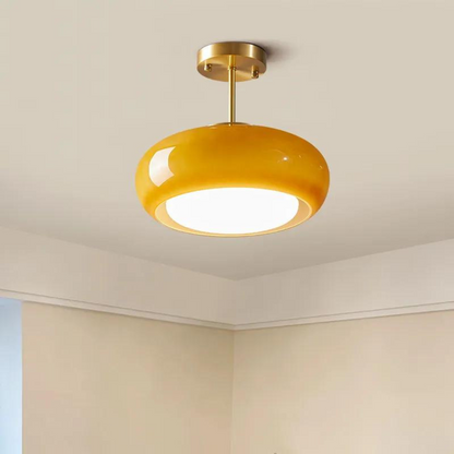 Scandinavische Hanglamp van Hoogwaardige Messing en Glas – Minimalistisch Design voor Elegante Verlichting 6
