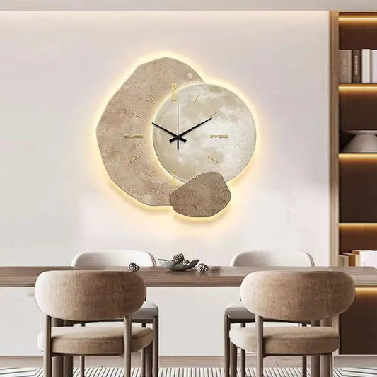 Scandinavische Wandklok met Verlichting – Modern Design in Diverse Afmetingen en Kleuren 1