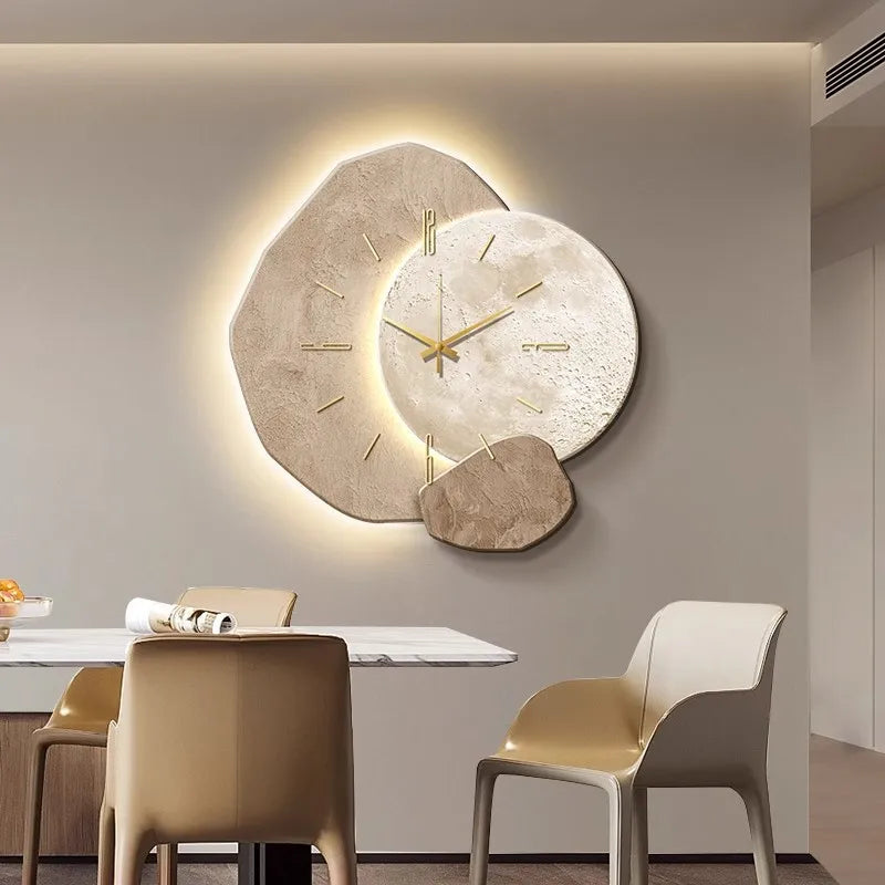 Scandinavische Wandklok met Verlichting – Modern Design in Diverse Afmetingen en Kleuren 2