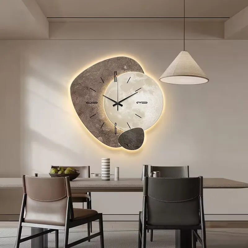 Scandinavische Wandklok met Verlichting – Modern Design in Diverse Afmetingen en Kleuren 6