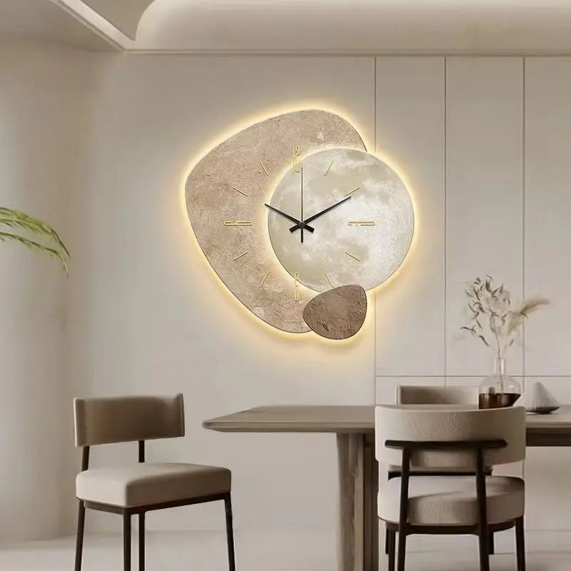 Scandinavische Wandklok met Verlichting – Modern Design in Diverse Afmetingen en Kleuren 8