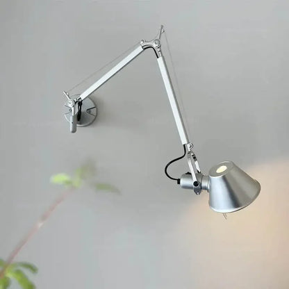 Scandinavische Wandlamp met Telescopische Arm voor Slaapkamer en Bureau - Ijzer en Aluminium, LED E27, Flexibel en Energiezuinig 0