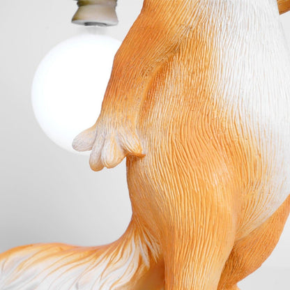 Schattige Eekhoorn Tafellamp met Warme LED Verlichting – Bruin en Groen, Perfect voor Woonkamer en Slaapkamer 5