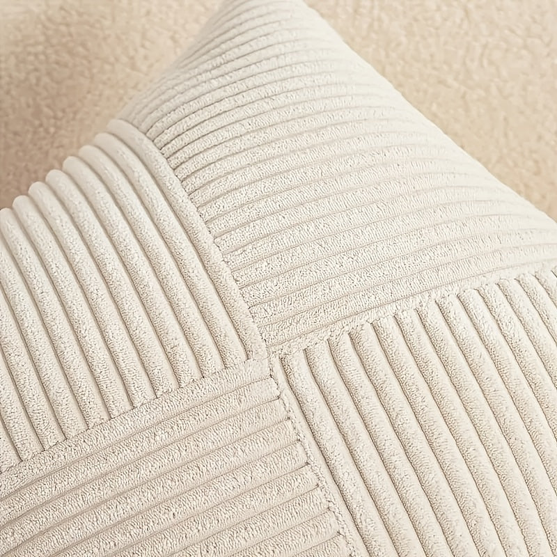 Set van 2 Kussenhoezen 50x50 in Bohemian Stijl – Zachte Corduroy Kussenhoezen voor Sofa en Bed 3