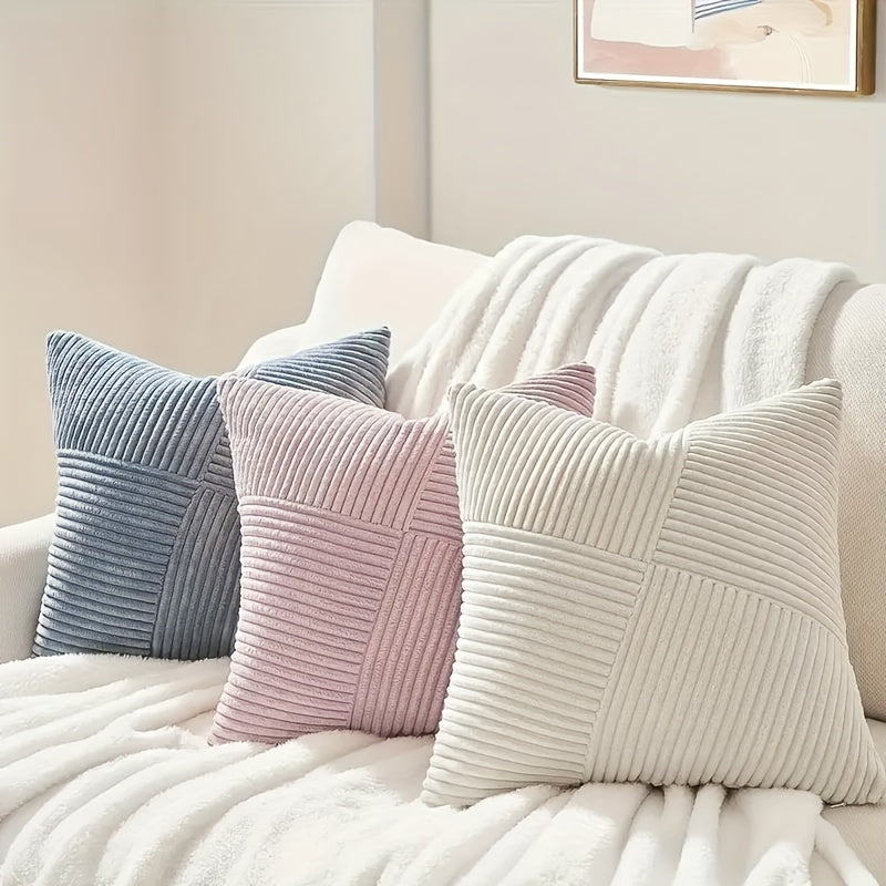 Set van 2 Kussenhoezen 50x50 in Bohemian Stijl – Zachte Corduroy Kussenhoezen voor Sofa en Bed 7