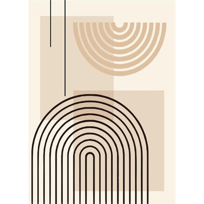 Set van 3 Moderne Posters zonder Lijst – Beige Wanddecoratie 30x40, 40x50 en 50x70 cm voor Woonkamer en Slaapkamer 4
