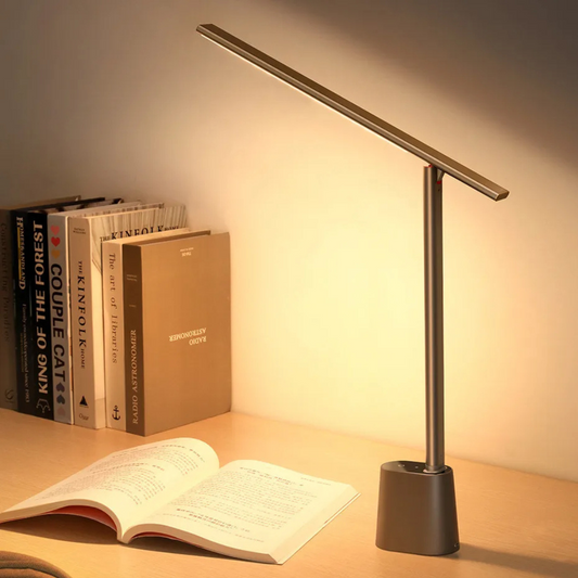 Slimme Dimbare Bureaulamp LED Zwart met Oplaadbare Batterij – Compact en Modern Design 0
