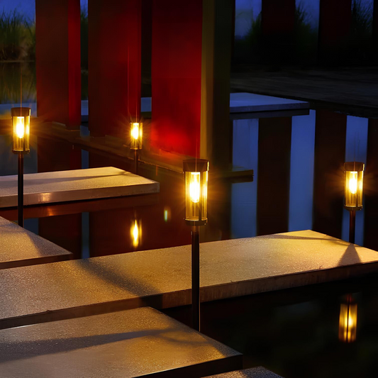 Tuinverlichting Zaklamp met Geïntegreerd Paneel – Duurzame Tuinlamp met 8-12 Uur Verlichting