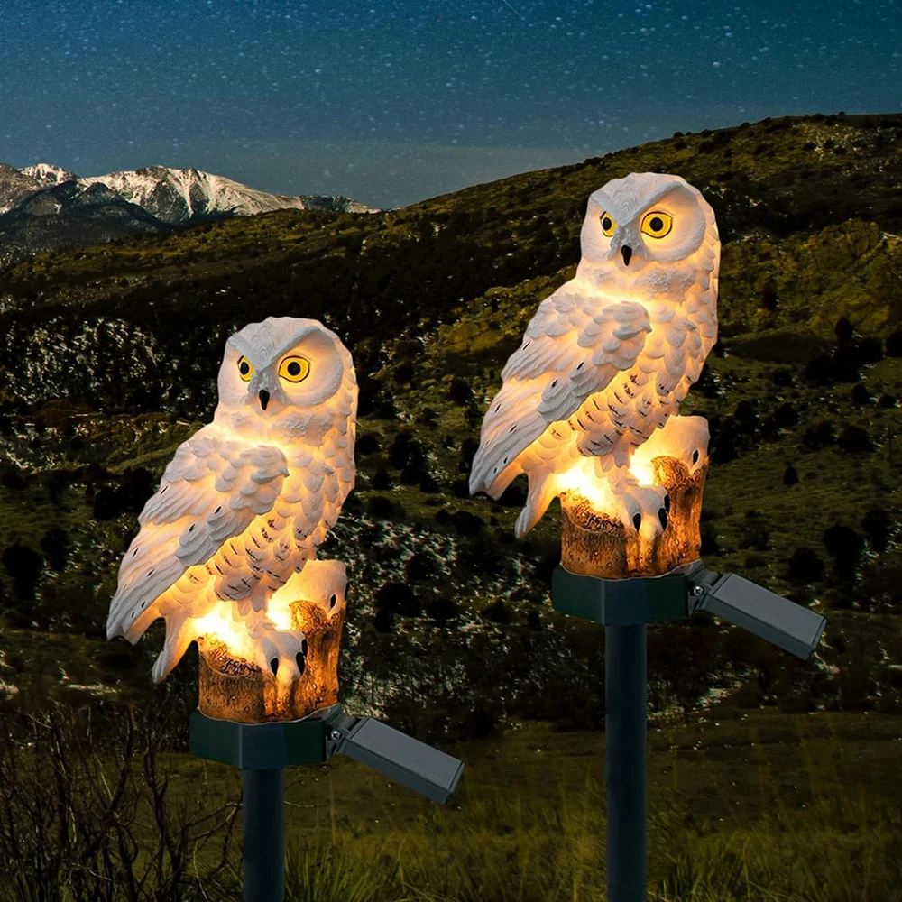 Solar Uilenlamp 2-Pack met LED Verlichting en IP65 Waterdicht 5