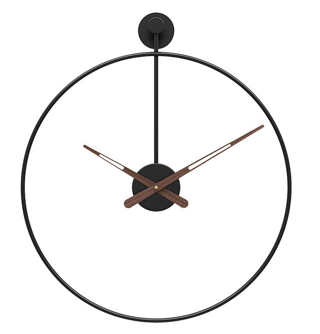 Strakke Wandklok 40 cm – Minimalistisch Design, Geruisloos Uurwerk, Duurzaam IJzer, Perfect voor Elk Interieur 0