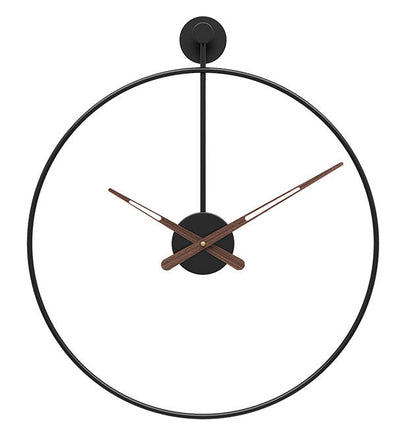 Strakke Wandklok 40 cm – Minimalistisch Design, Geruisloos Uurwerk, Duurzaam IJzer, Perfect voor Elk Interieur 0