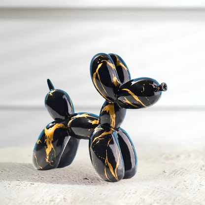 Uniek Graffiti Ballon Hond Beeld – Keramisch Decoratief Ornament met Handgeschilderd Design, 22 x 8 x 18 cm 4