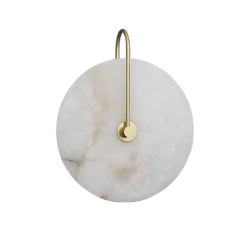 Unieke Alabaster LED Wandlamp met Modern Design en Warm Sfeerlicht 1