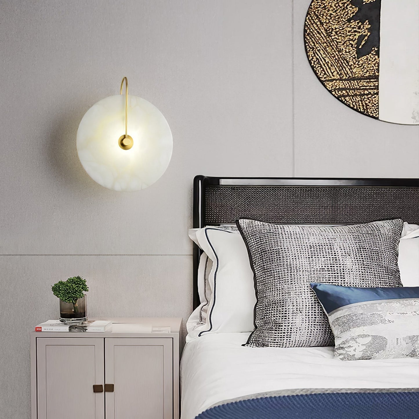Unieke Alabaster LED Wandlamp met Modern Design en Warm Sfeerlicht 4